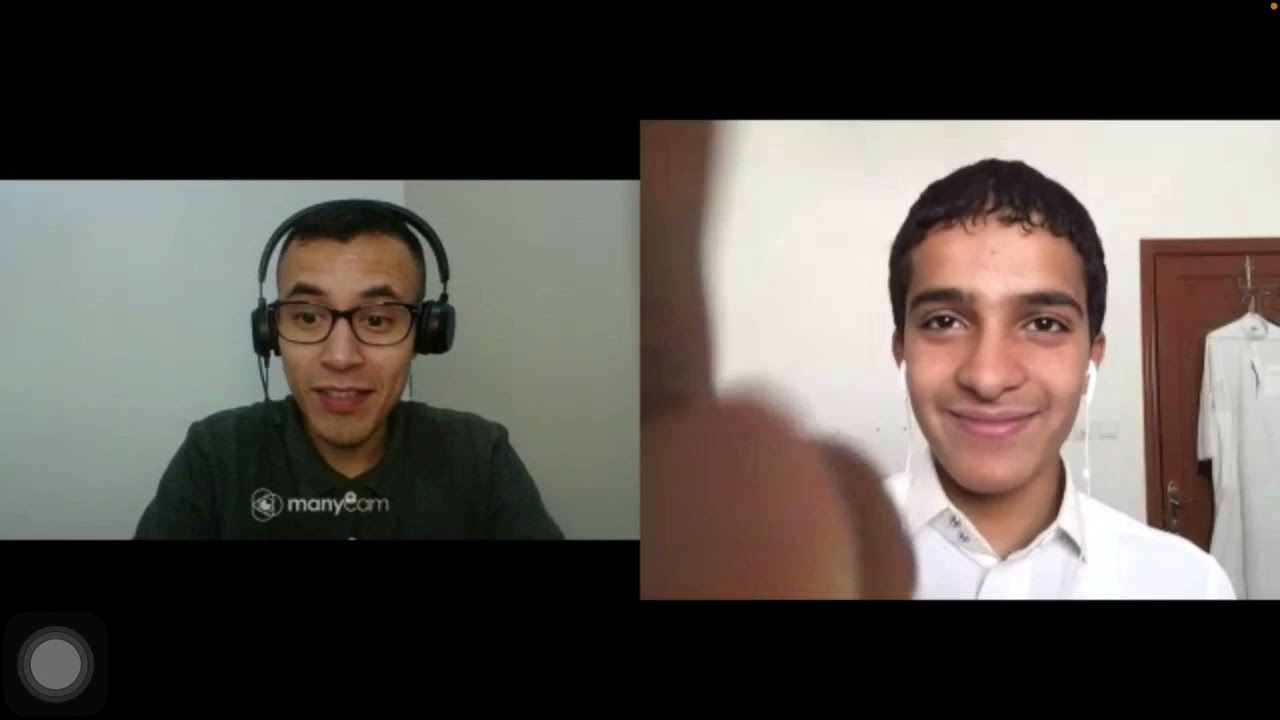 One of my classes with cambly tutors. حصه من حصصي السابقه مع مدرسين كامبلي .