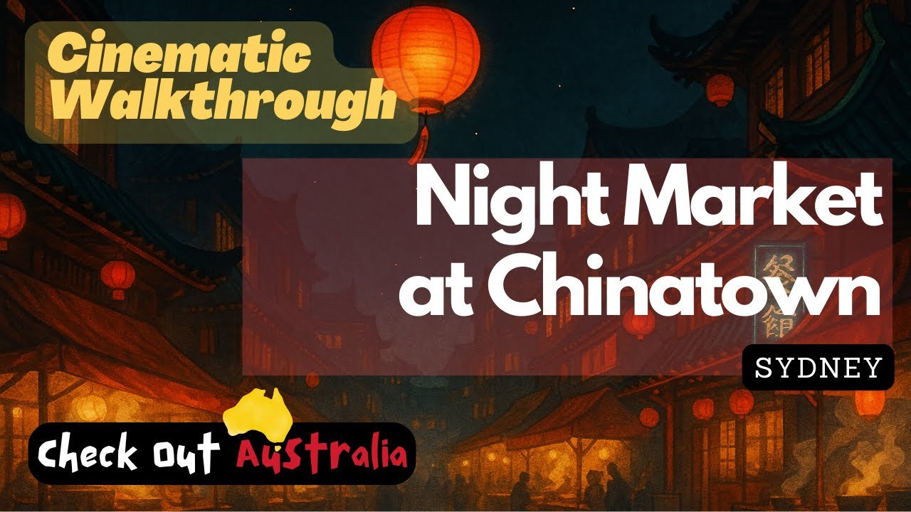 Friday Night Chinatown Markets in Sydney 🇦🇺 | Cinematic Walkthrough Shot on DJI Osmo Pocket 3