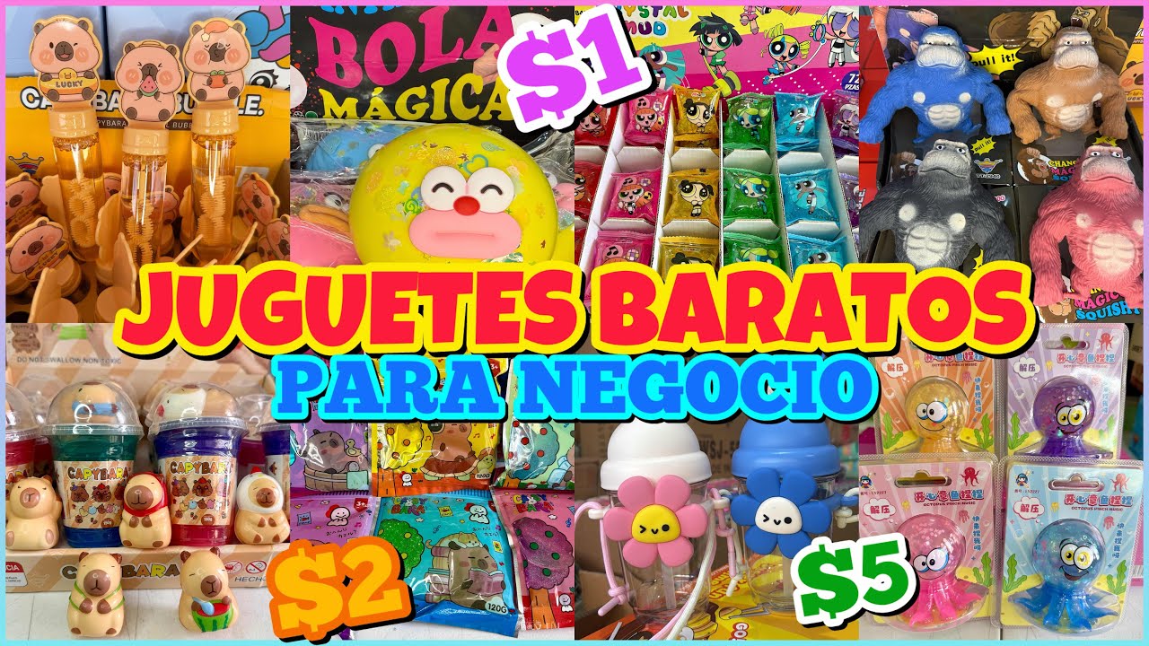 🤑JUGUETES BARATOS desde $1 PESO / BURBUJAS CAPIBARA, SCUICHYS, SLIMES 😱/ INICIA TU NEGOCIO / CDMX