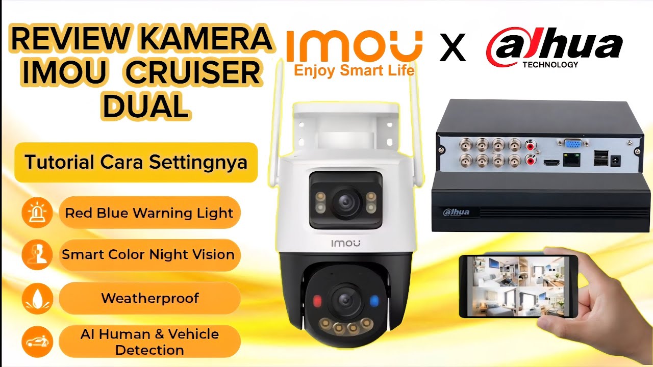 Review Kamera Imou Cruiser Dual | Tutorial Cara Setting Kamera Imou ke DVR Dahua | Imou x alhua