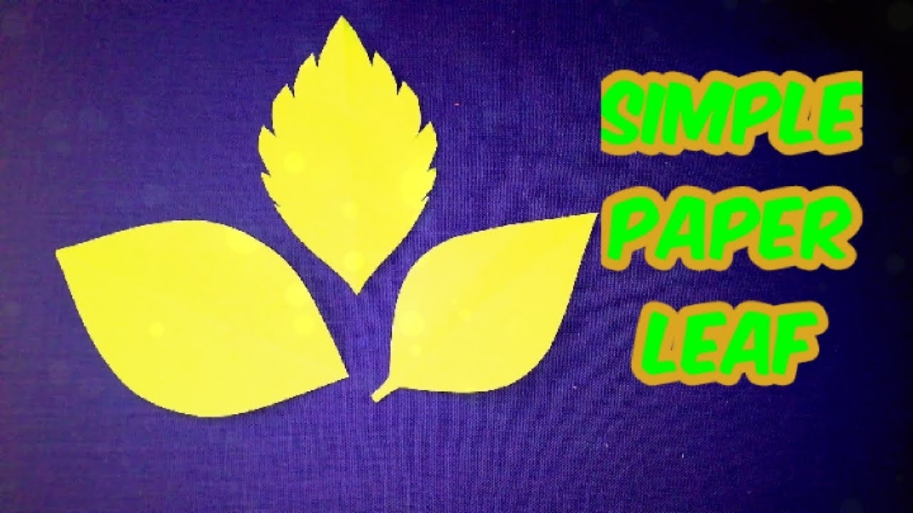 How to cut paper leaf/3 easy DIY paper leaves paper leaf Diy design/easy cutting from paper