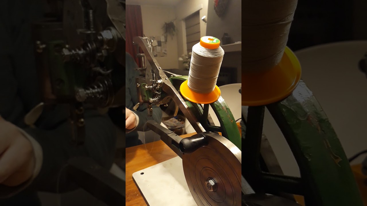 Erklärung Ledernähmaschine benutzen