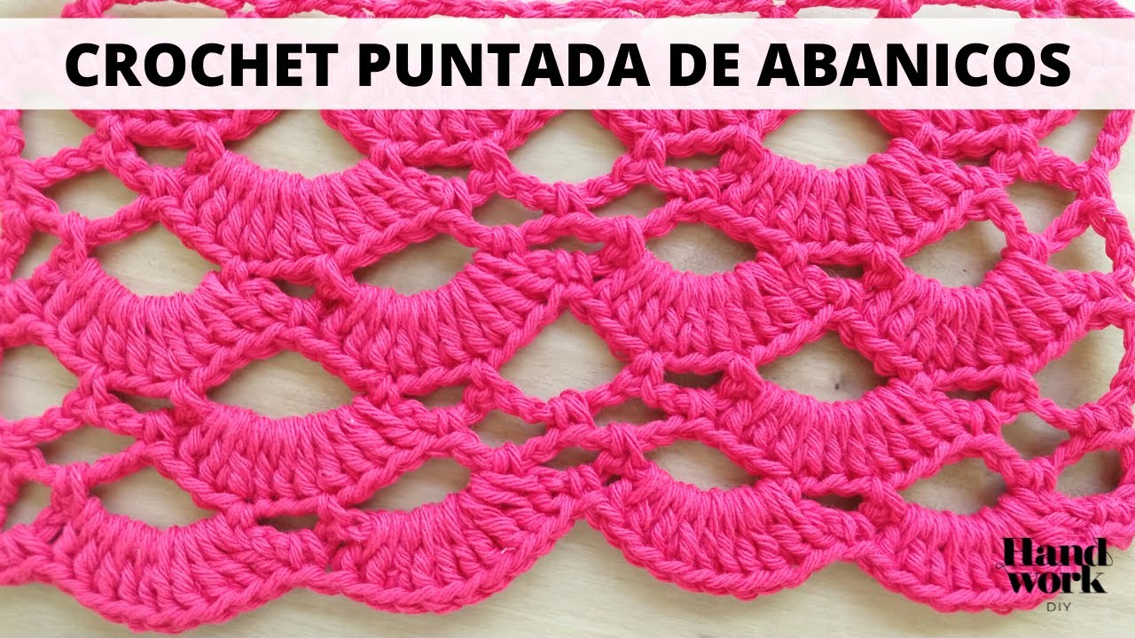 Cómo tejer punto de abanicos y arcos a crochet fácil | Puntada de ganchillo # 102