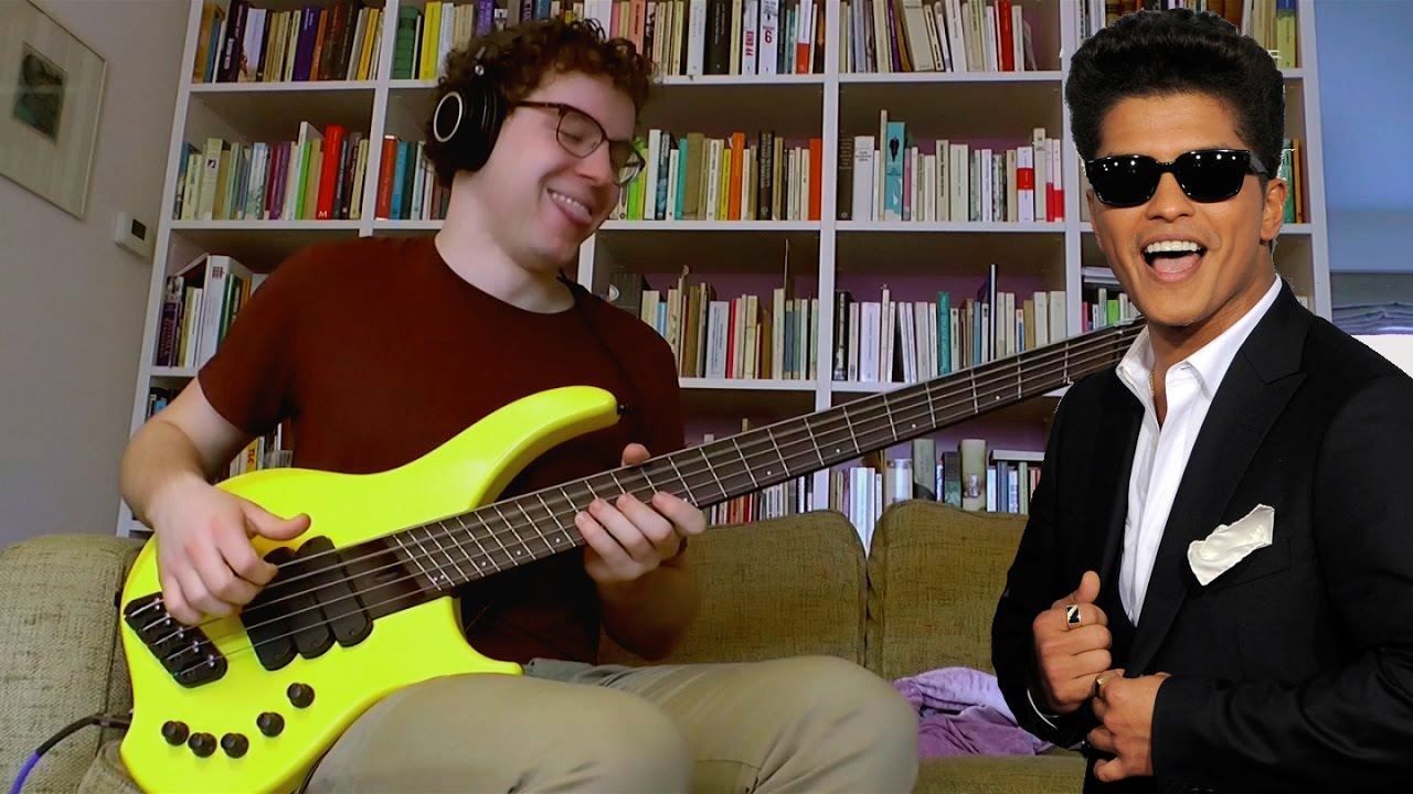 Bruno Mars - Runaway Baby [Live in Paris] (Bass cover by Werner Erkelens)