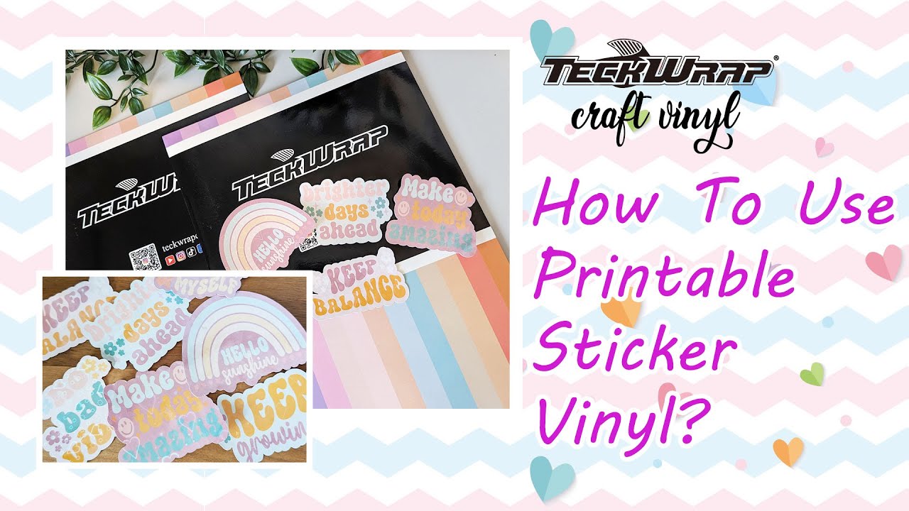How To Use TeckWrapCraft Printable Sticker Vinyl & Laminate Sheet?