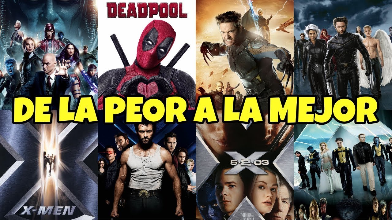 TODAS las películas de X-MEN, de LA PEOR a LA MEJOR
