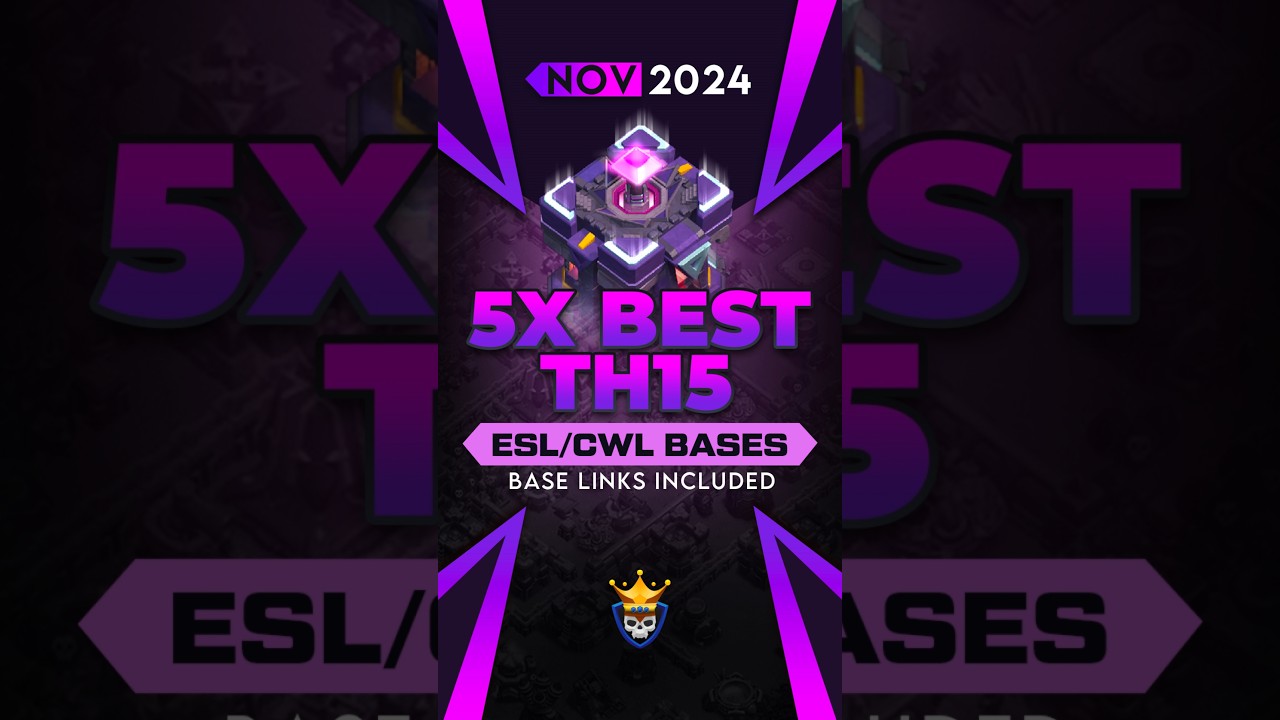 Best TH15 war bases after th17 update with Base link | Clash of clans 