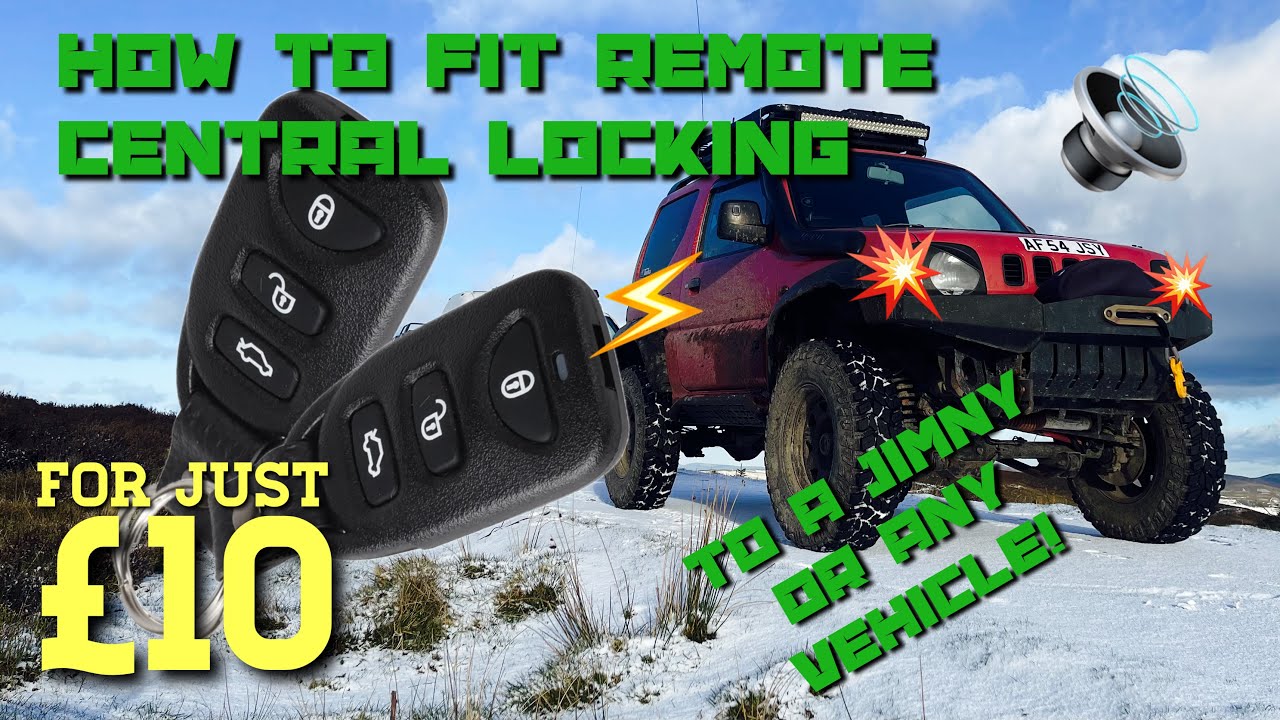 Fitting a £10 Remote Central Locking System to a Suzuki Jimny