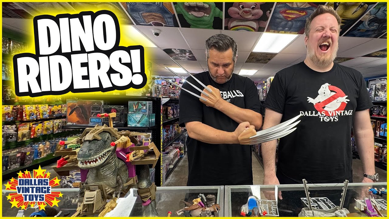ДОИСТОРИЧЕСКАЯ СИЛА! | TYCO Dino Riders в магазине винтажных игрушек в Далласе