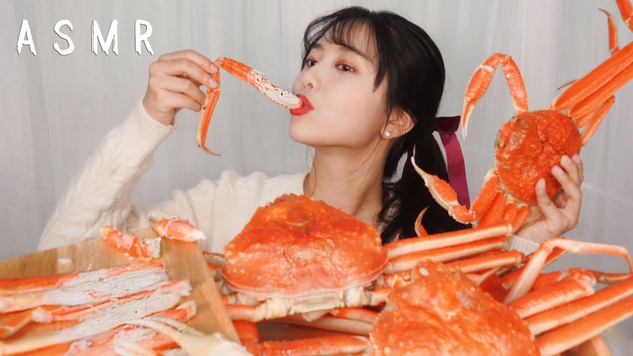 ASMR Meaty Snow Crab eating [mukbang]suna asmr