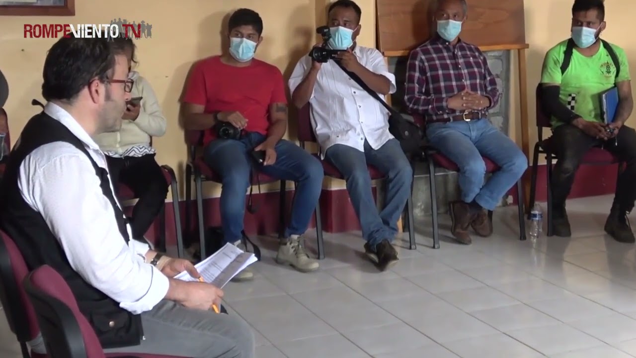 Jesús Galván R. Presidente Municipal de San Pedro y San Pablo Ayutla Mixe, recibe a Rompeviento TV