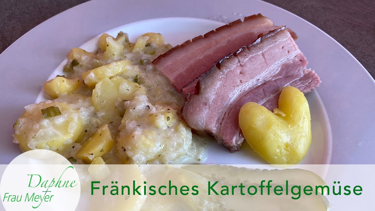 Fränkisches Kartoffelgemüse wie von der Oma gekocht. Da werden Kindheitserinnerungen wahr.