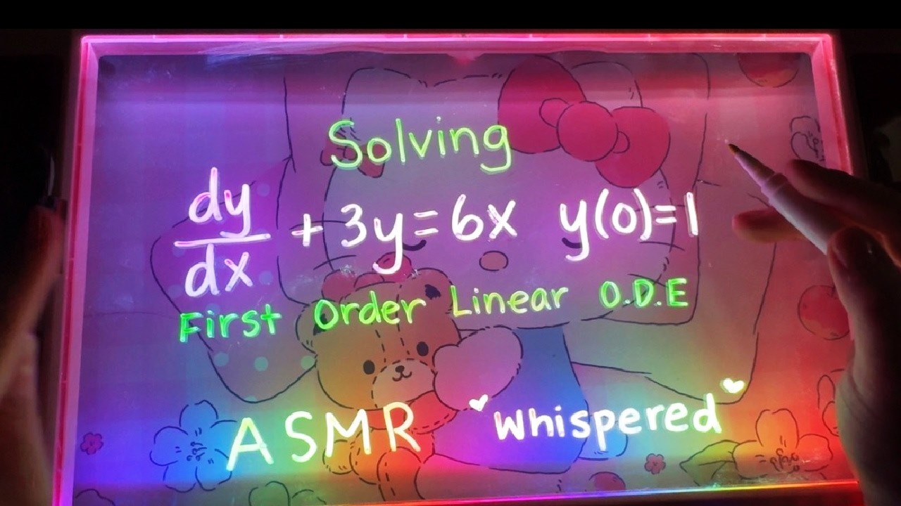 (ASMR) Solving You to Relaxation and Sleep | Differential Equations (Whispered Math)