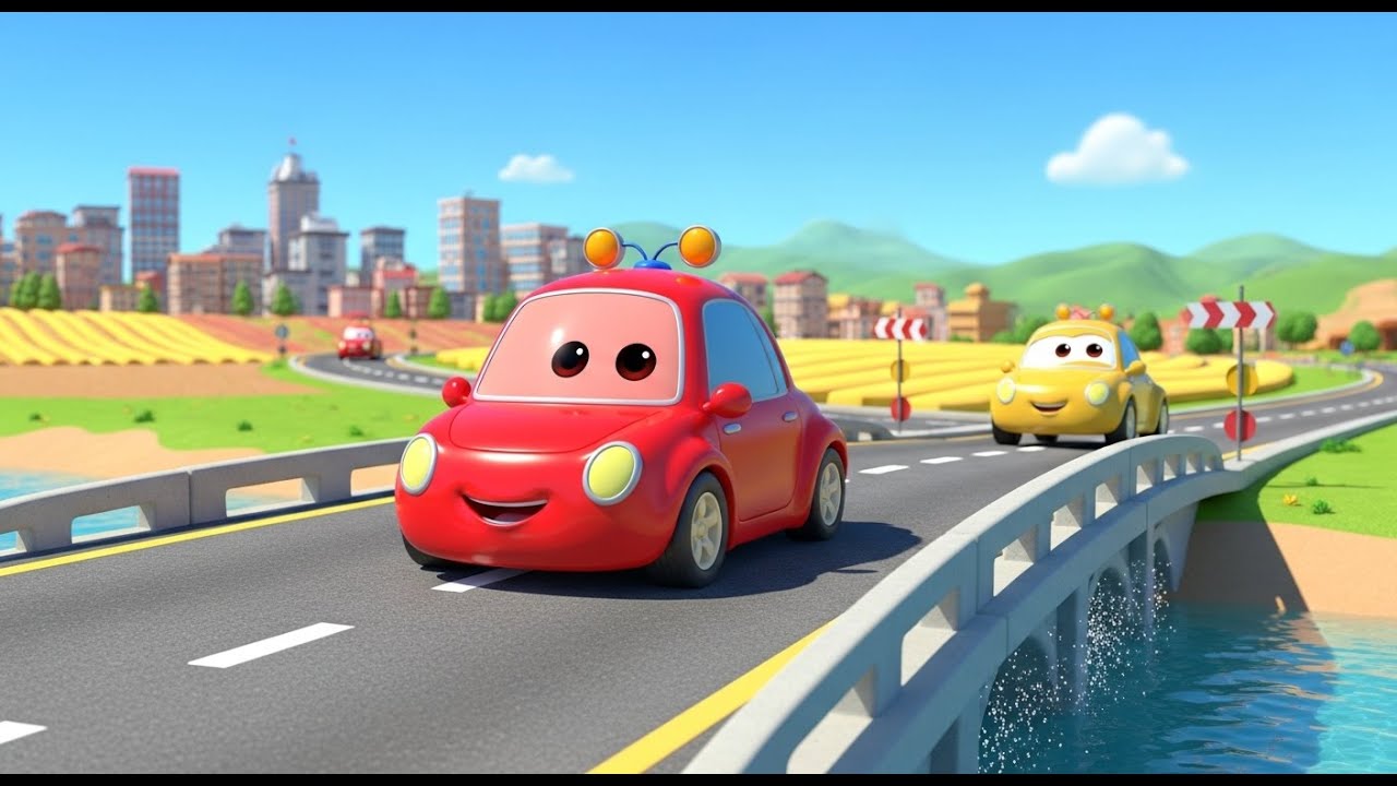 Vroom Vroom! 🚦 Car Ride Song | Fun Vehicle Rhyme for Kids | Nursery Rhymes & Songs for Children