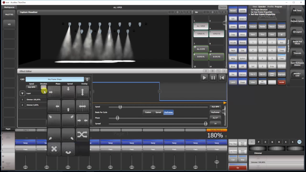 Tuto Avolites 5.2 : Key Frame Shapes