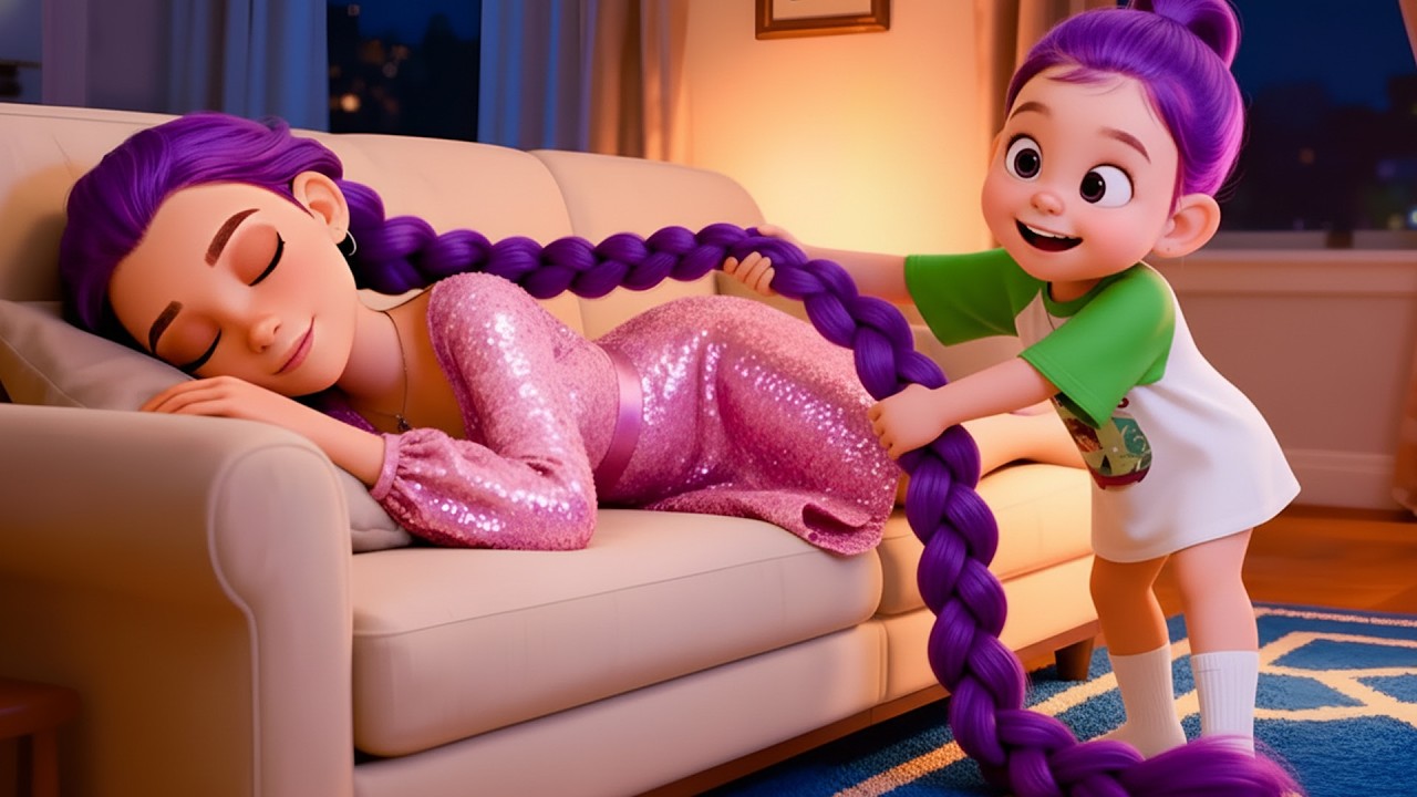 😱🚨Naughty Rumi Cuts Mom’s Long Hair While She Sleeps! Just to Buy a Teddy Bear🧸Kpop Demon Hunter😈🔥#1