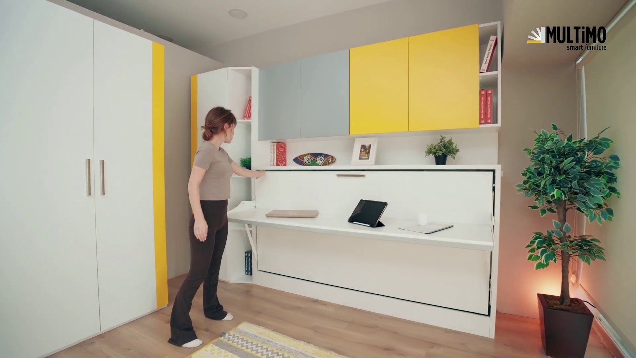 Lit bureau escamotable horizontal LIFE DESK - MULTIMO