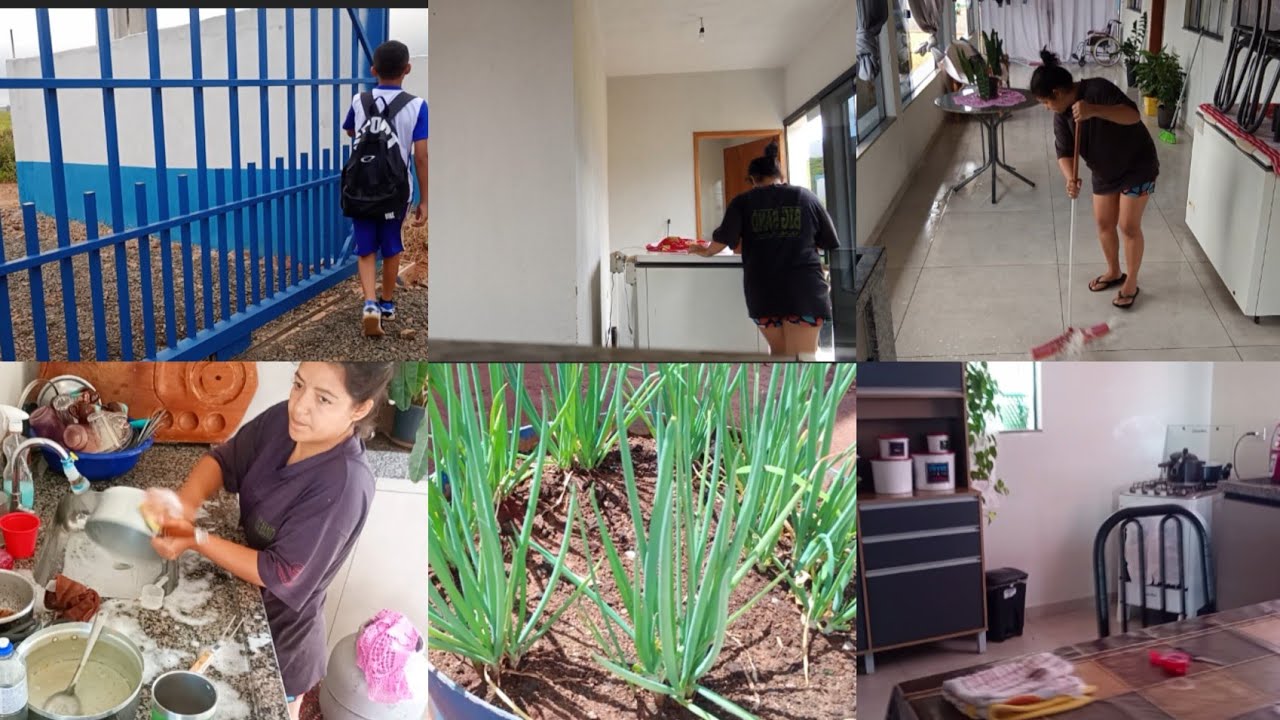 Rotina de dona de casa 🏡🙏 primeiro dia de aula do Vitor