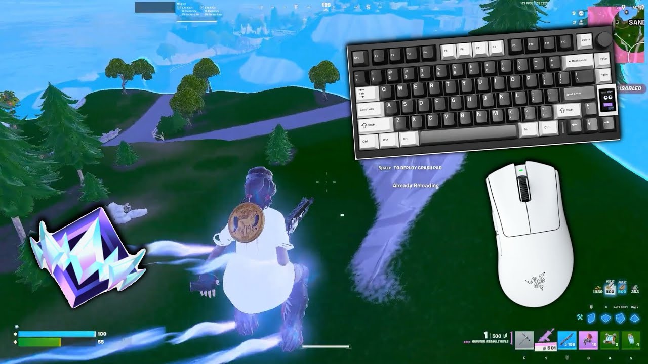 Fortnite ASMR Reload solo Ranked🔥 mouse & keyboard ⌨️ 