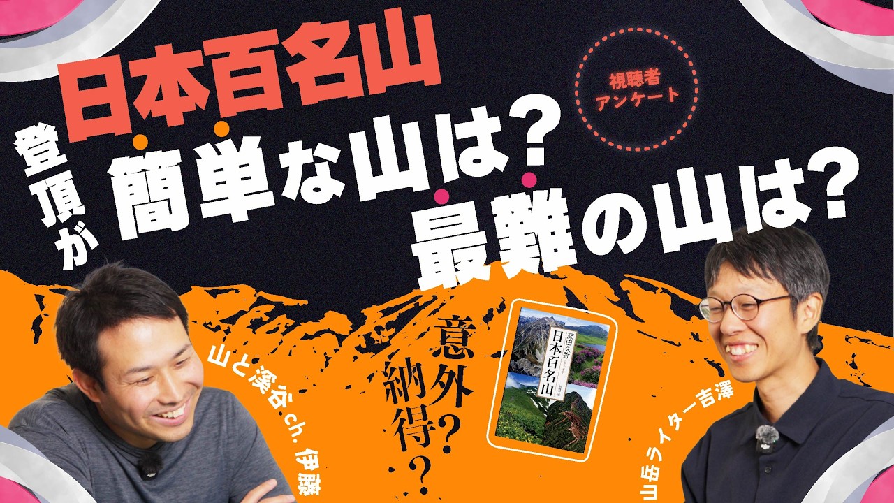 【美しき日本百名山】簡単、最難、思い出の山＆エピソード