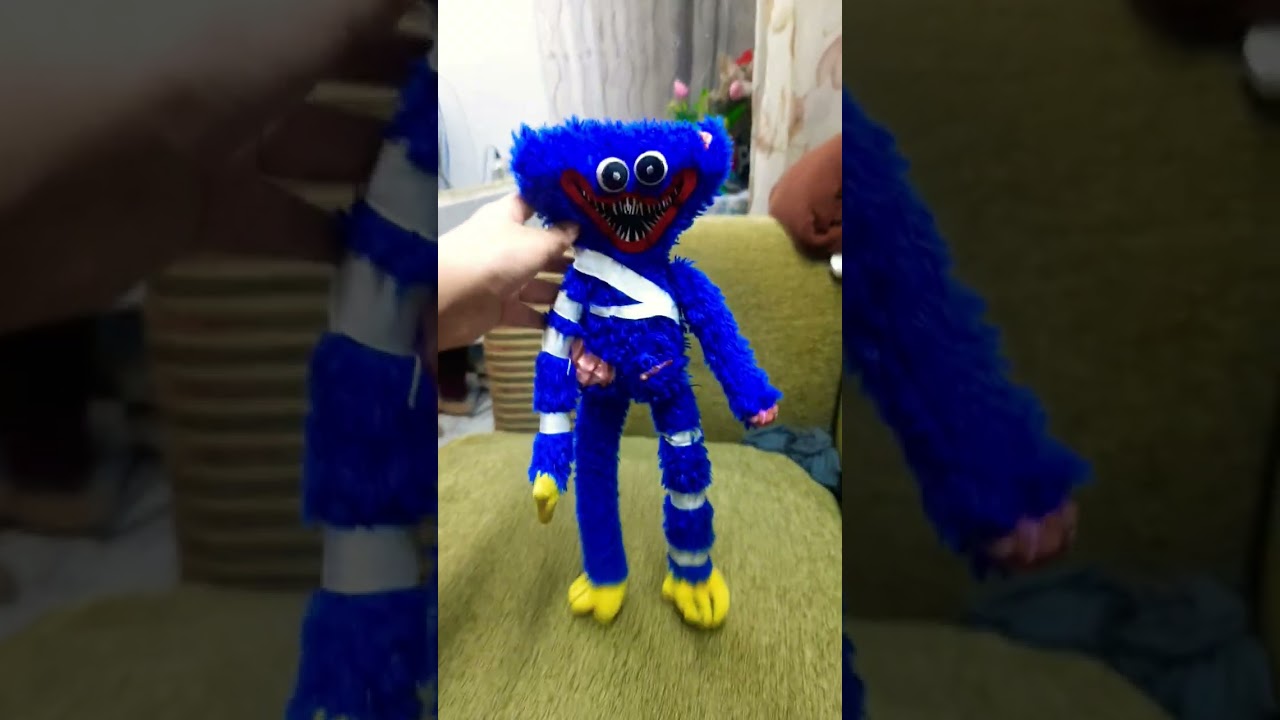 I made injured huggy wuggy from poppy playtime chapter 4 for fun:3