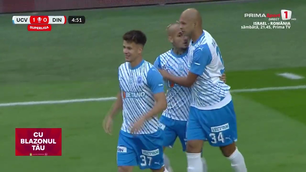 GOOOL! CSU Craiova &ndash; Dinamo 1-0. Danciu profită de pasivitatea oaspeților și &icirc;nscrie din apropiere