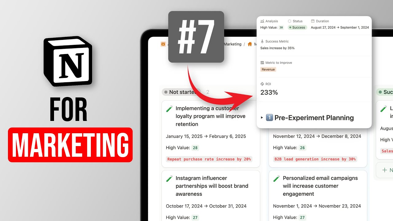 Notion For Marketing Starter Pack (7 Free Templates & Use Cases)