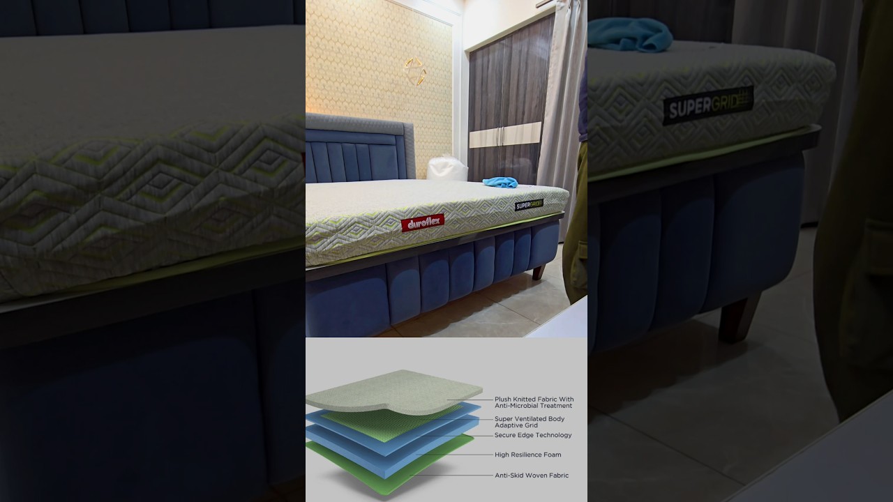 Duroflex Supergrid Bodyadaptive mattress @Duroflexworld #mattress #bestmattresses #sleep