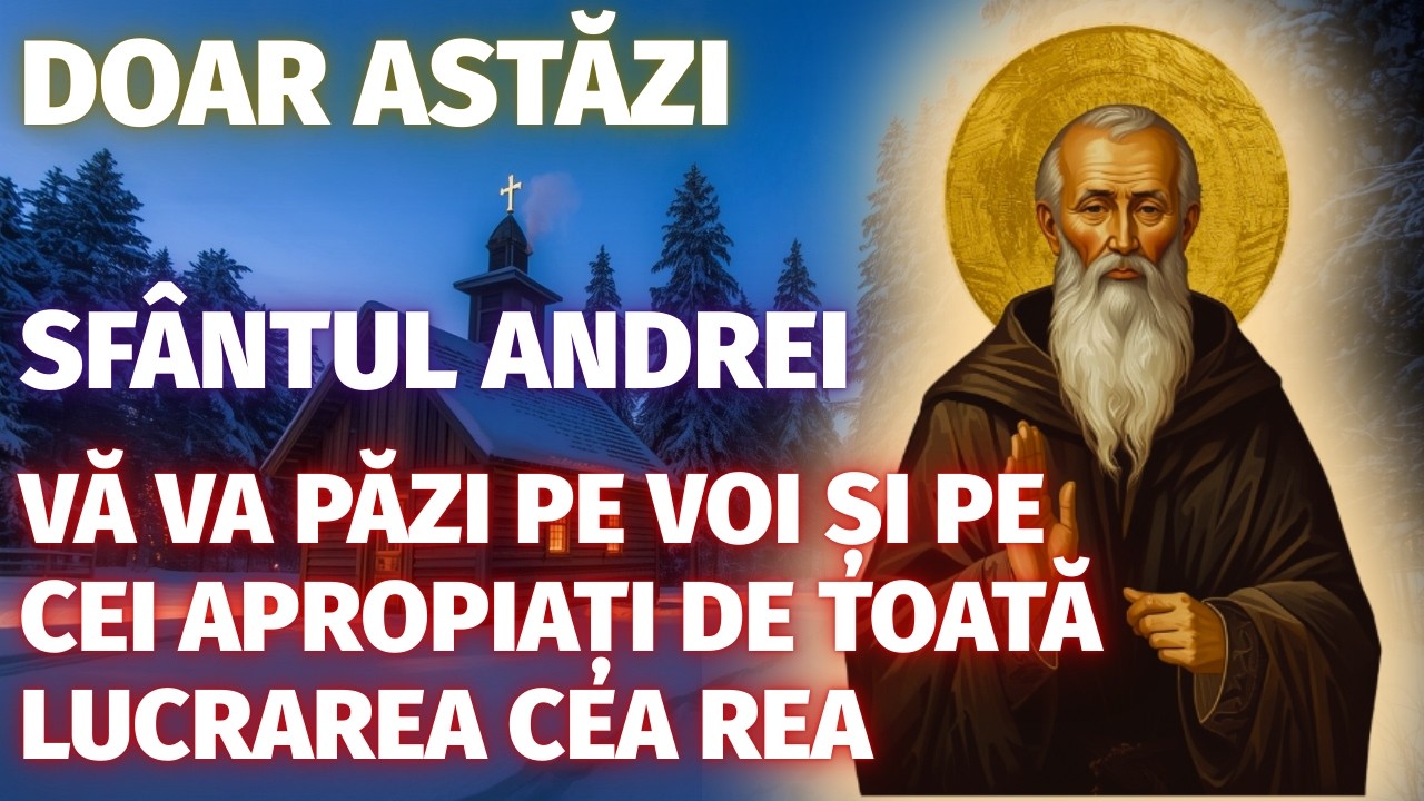 17 FEBRUARIE — NU RATA! SFÂNTUL APOSTOL ANDREI VĂ VA OCROTI PE VOI ȘI PE CEI APROPIAȚI DE TOT RĂUL!