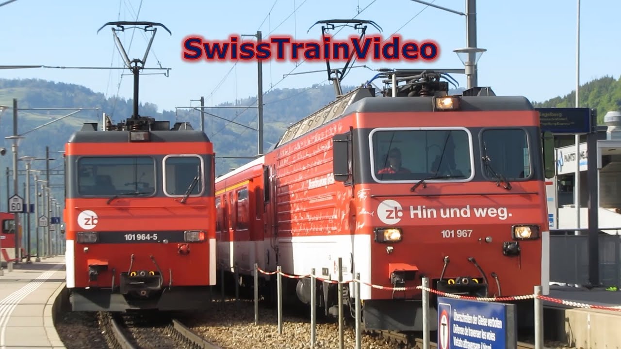 Züge der Zentralbahn in Dallenwil und Wolfenschiessen