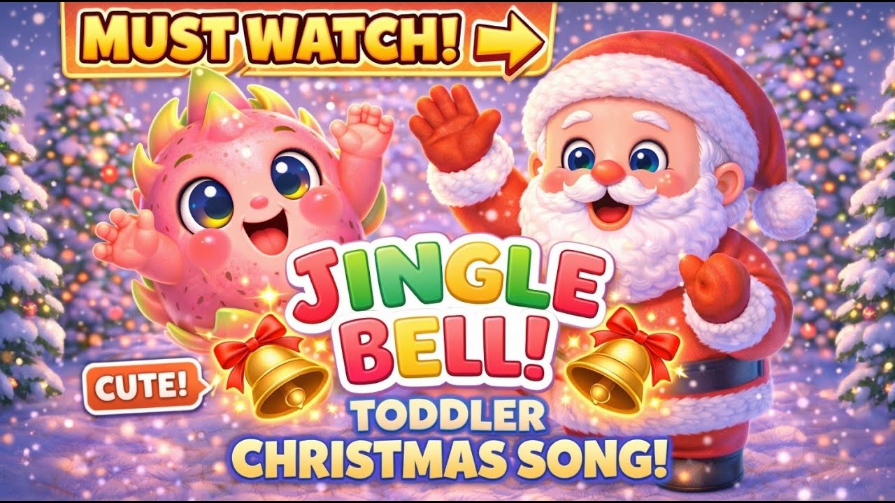 Jingle Bell Christmas Song for Children | Santa Claus + Jingle Bells | FruFru's Christmas