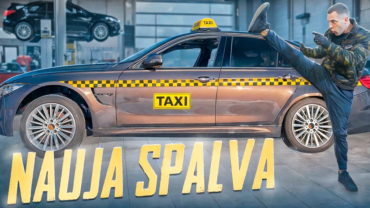 BMW M3 SU NAUJA SPALVA 🤯🔥… AR TIKRAI TAPS TAKSI?! 🚕