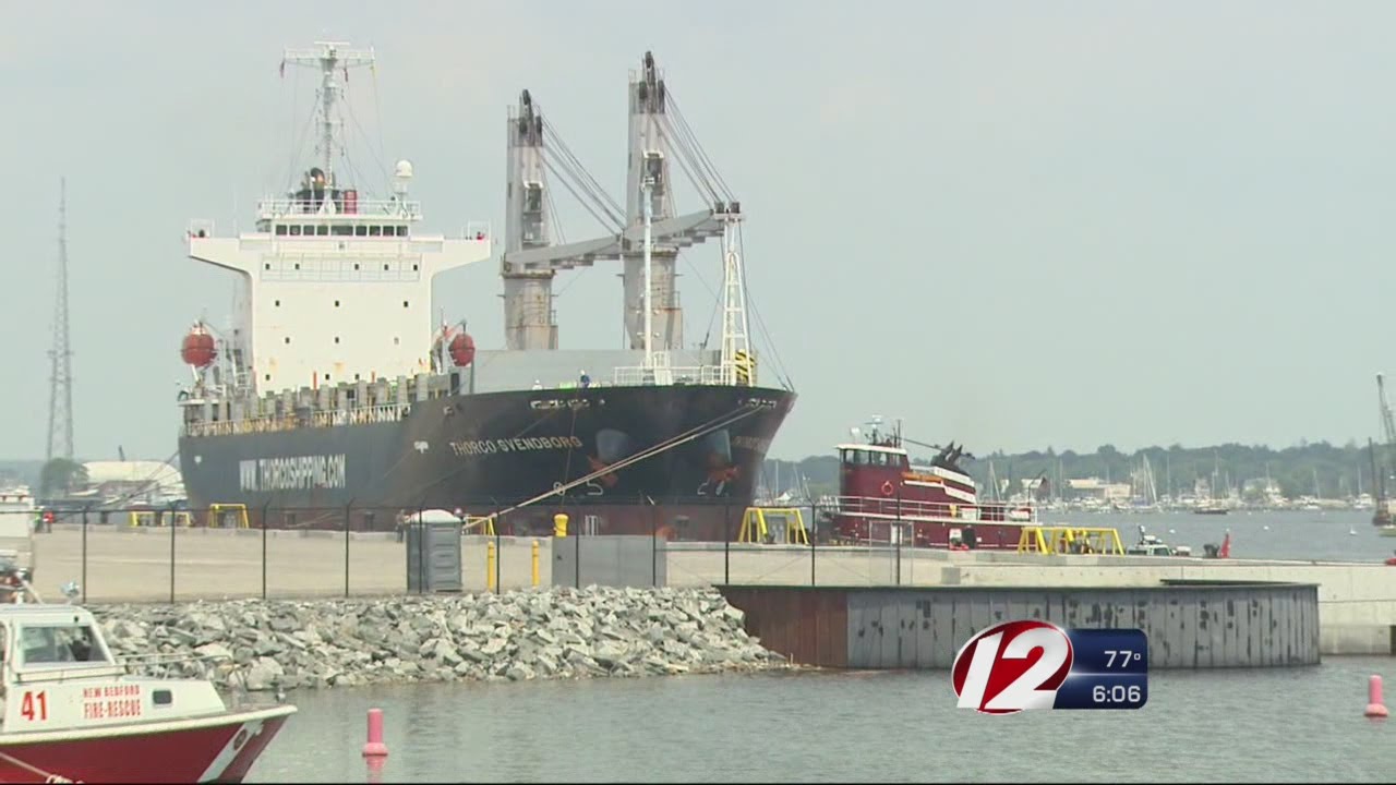 New Bedford marine terminal welcomes first cargo ship