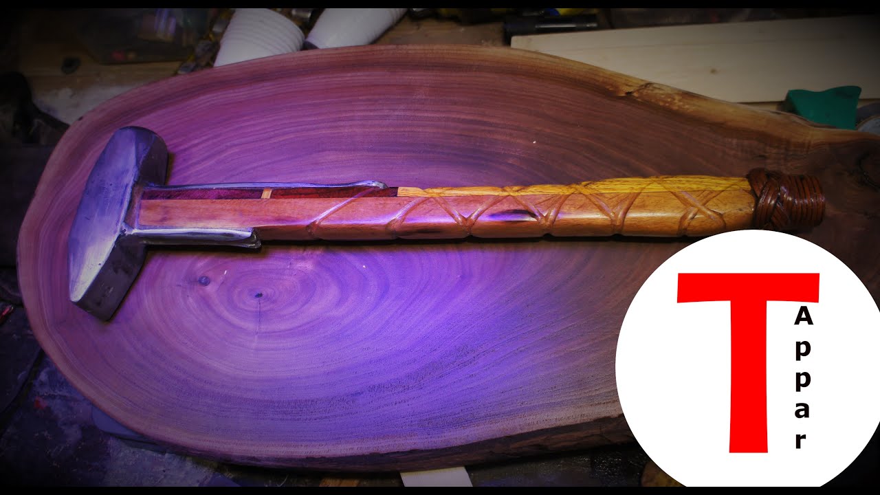 5lb Koa sledge with turks head knot and filed handle
