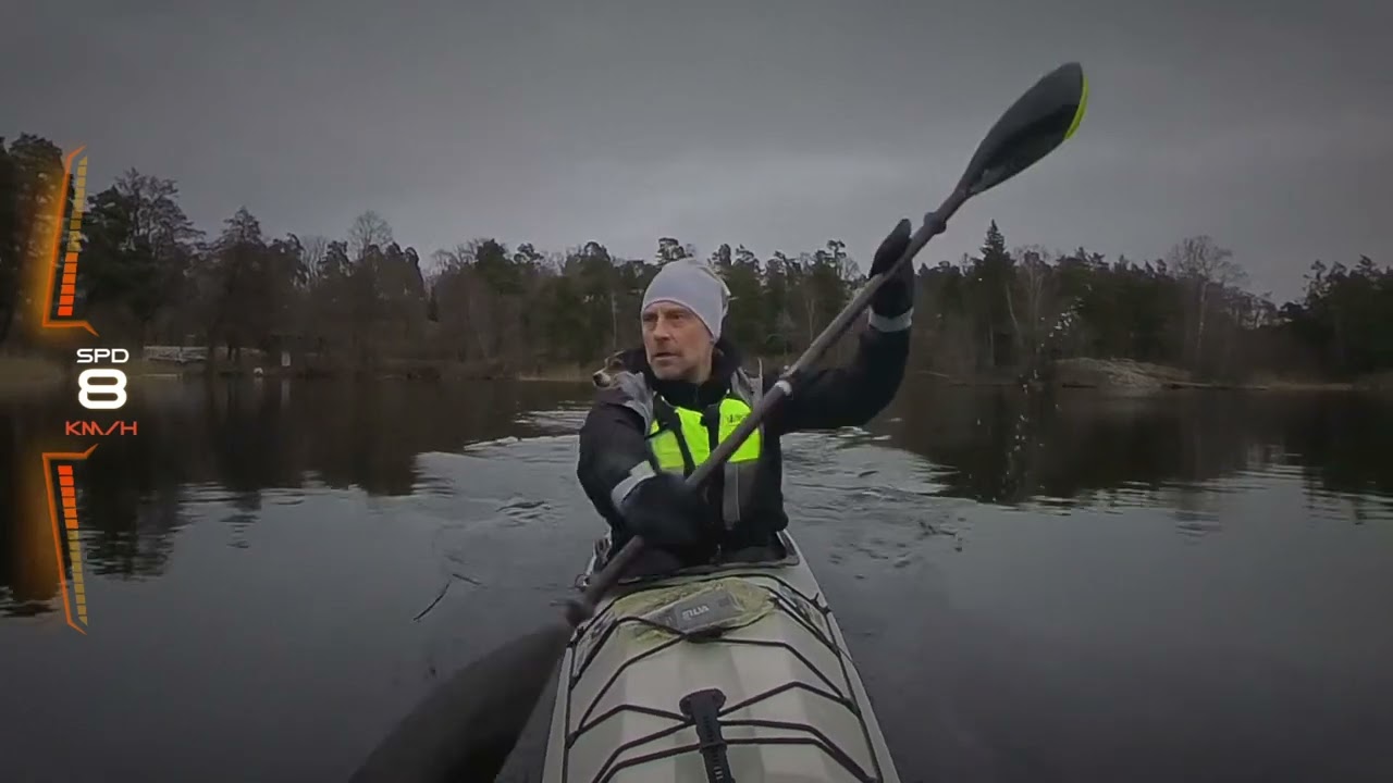 En lättpaddlad kajak, Rapid från Wig Kayaks glider fantastiskt lätt.
