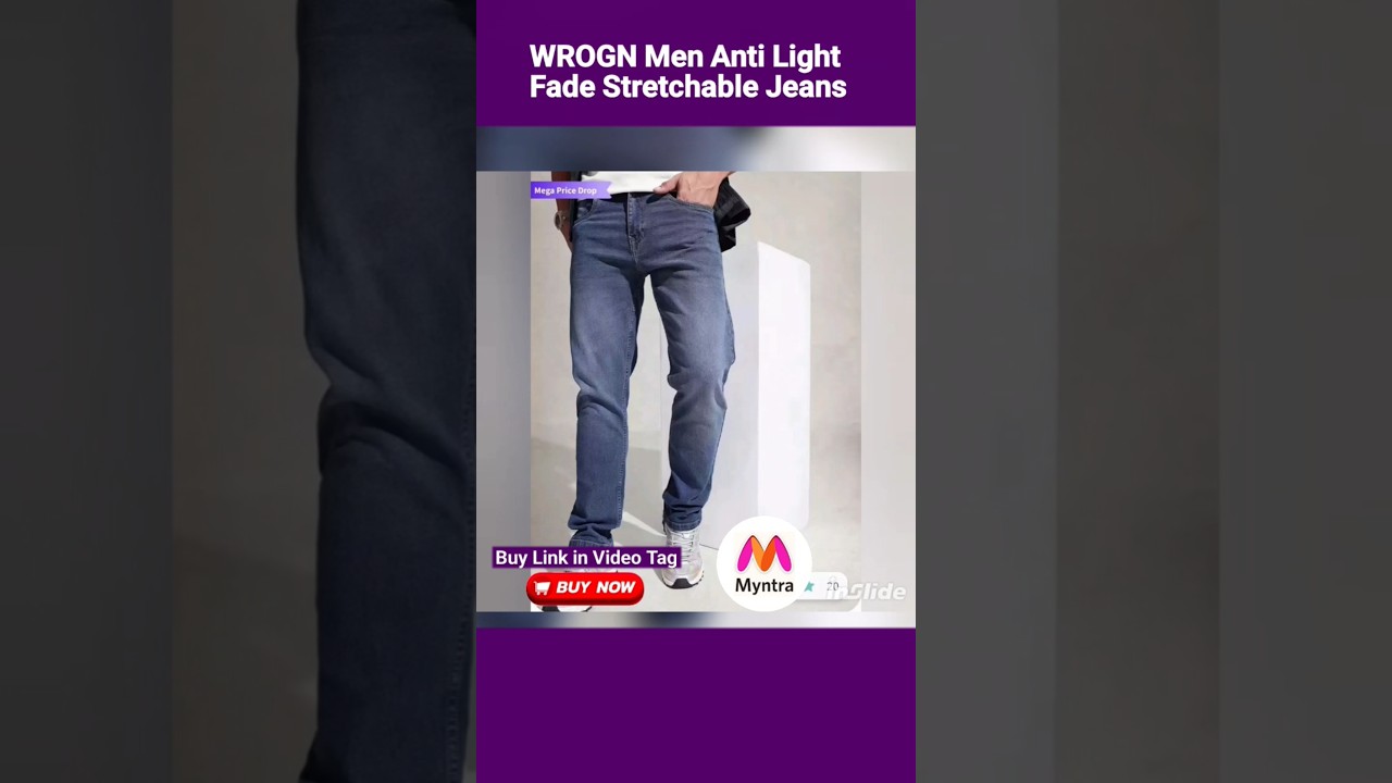 WROGN Men Anti Light Fade Stretchable Jeans #onlineshopping #fashion