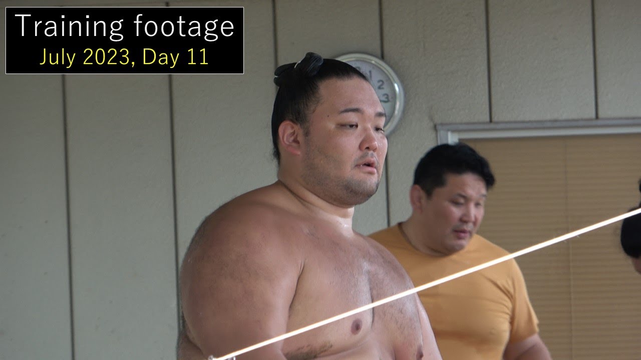 Asanoyama training footage (July 2023) 朝乃山の朝稽古の様子、名古屋場所11日目