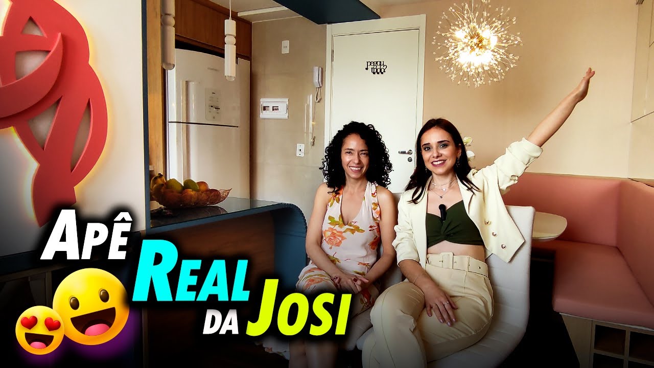 Tour pelo apê de boneca 👸 da Josi | 43m² e soluções para espaços pequenos
