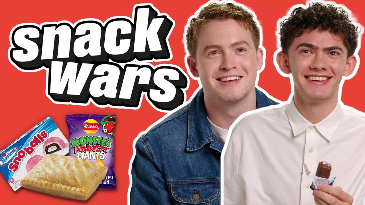 Joe Locke & Kit Connor Rate English And USA Food | Snack Wars