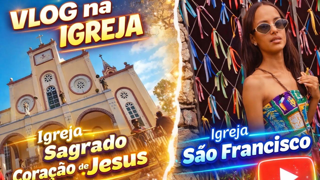 VLOG NA IGREJA DO SAGRADO CORAÇÃO DE JESUS E IGREJA DE SÃO FRANCISCO EM JUAZEIRO DO NORTE!