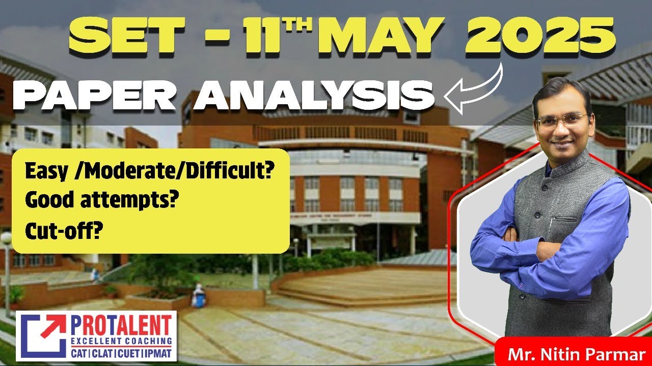 SET 2025 Exam Analysis | Symbiosis Entrance Test | Paper Pattern | Difficulty Level | Cut-Offs