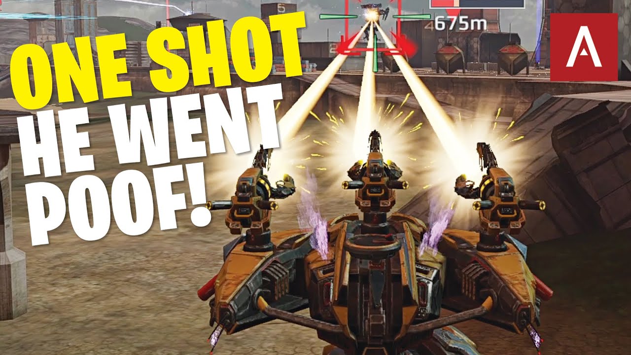 New ONE SHOT KILL Sharanga Using Striker Weapons War Robots Titan Gameplay WR