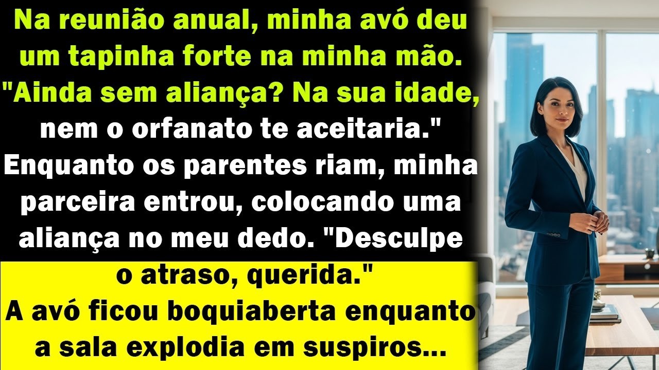 Ela riu do meu dedo nu   então ele chegou, colocou um anel e surpreendeu a todos