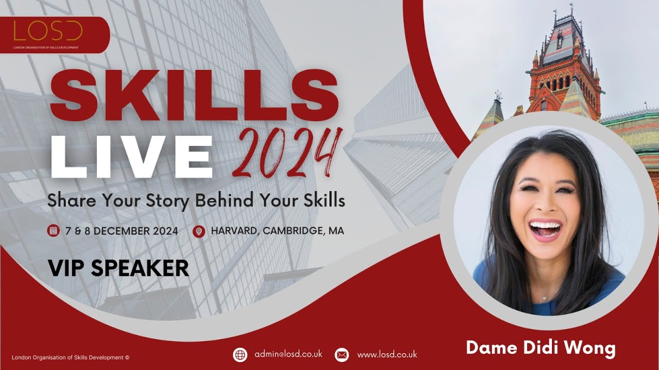 Positive Disruption| Dame Didi Wong | Skills Live x Harvard Science Center | 2024