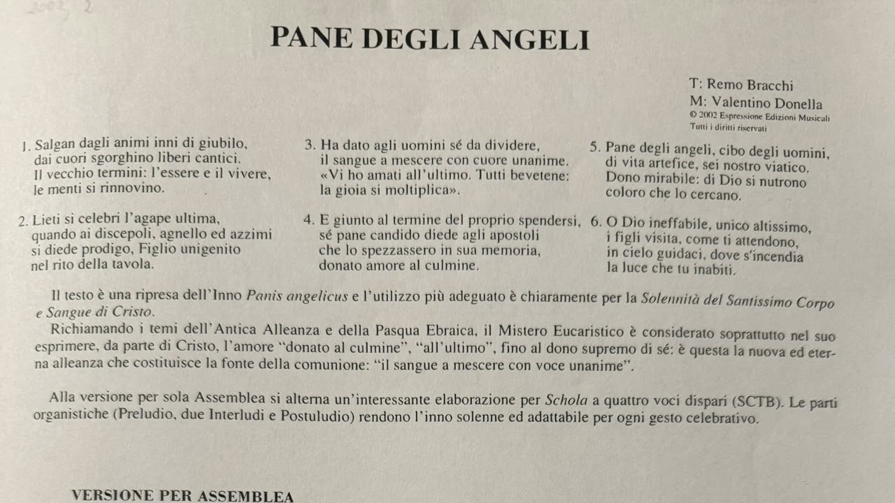 Pane degli angeli di V. Donella