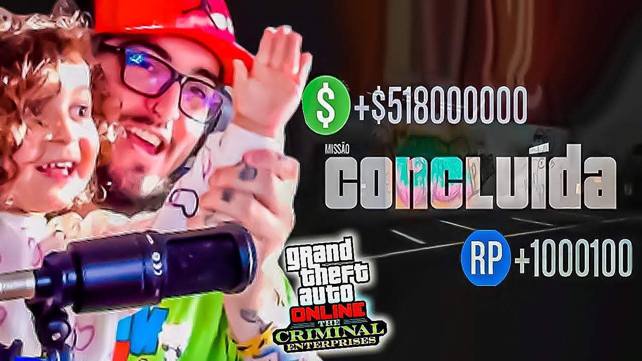 MINHA FILHA me AJUDA nessa MISSÃO da NOVA DLC The Criminal Enterprises #3 - GTA V ONLINE - GTA 5