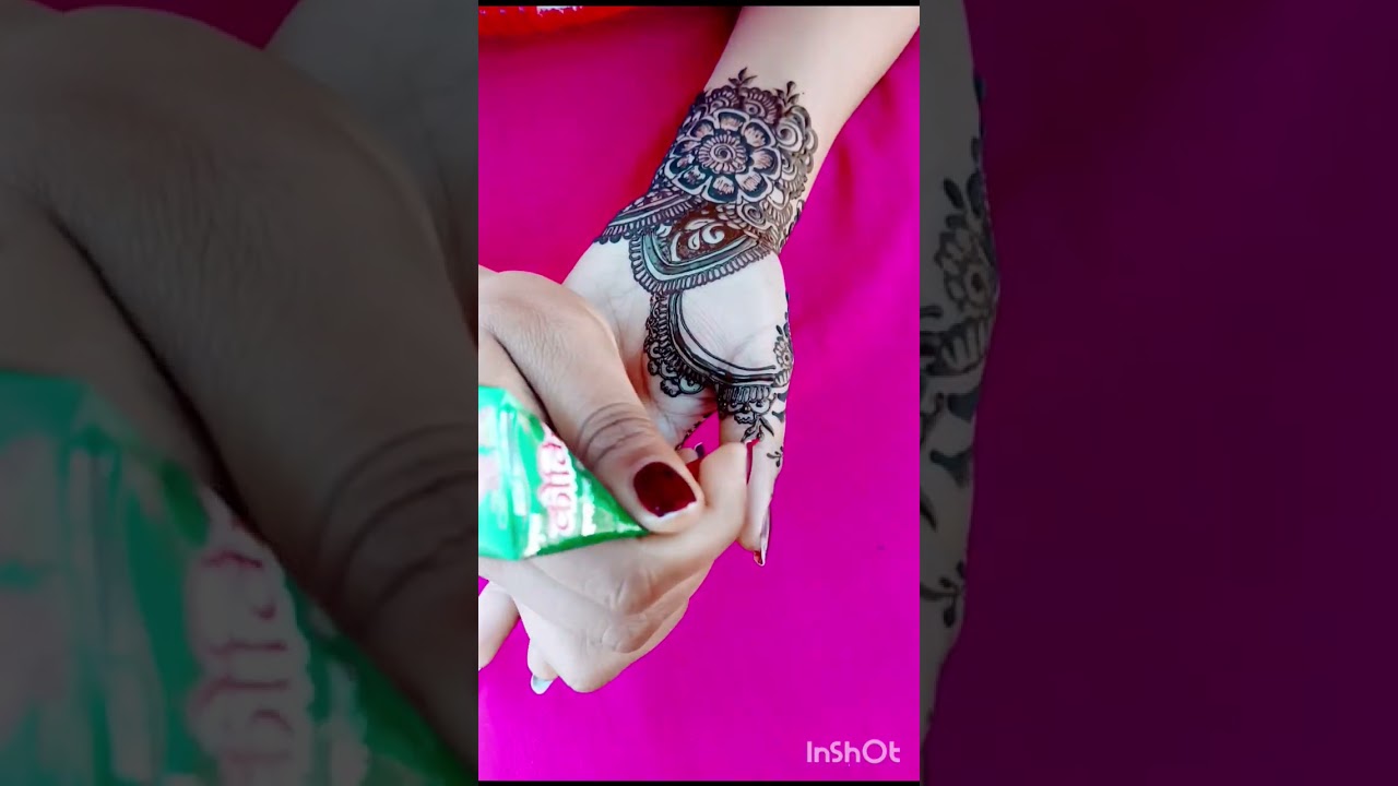#mehndidesign #easytomake#selfcreation