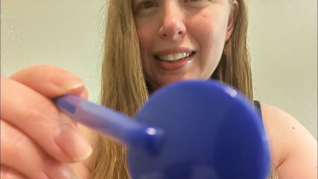 ASMR acne treatment soft-spoken