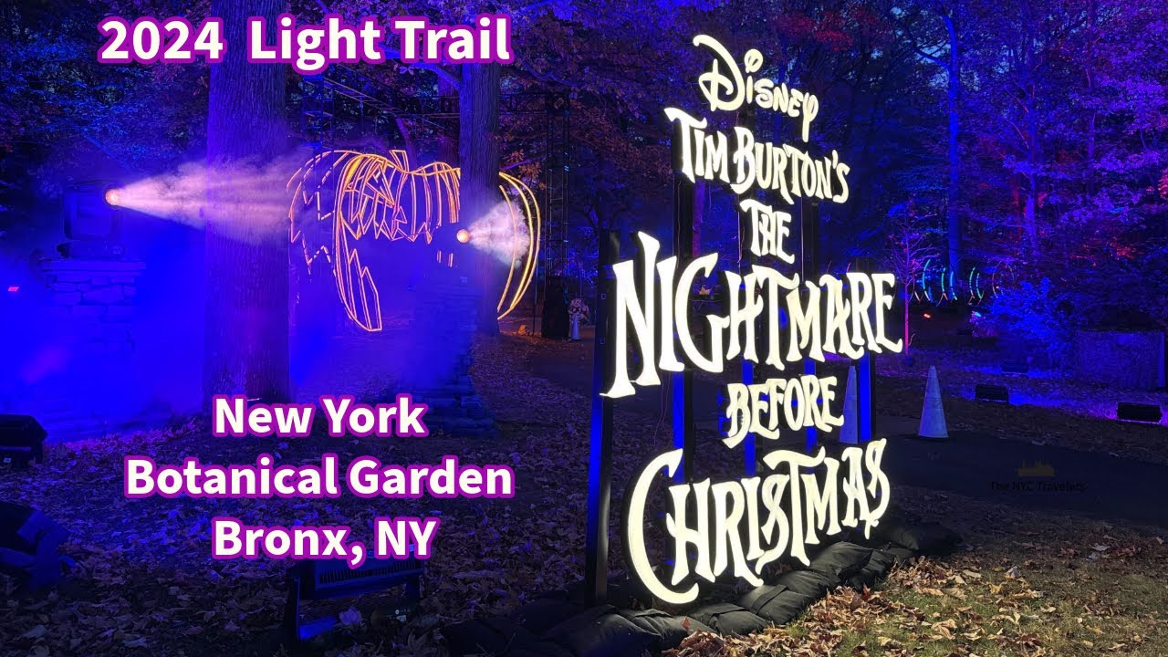 Tim Burton Disney's Nightmare Before Christmas Light Trail New York 2024