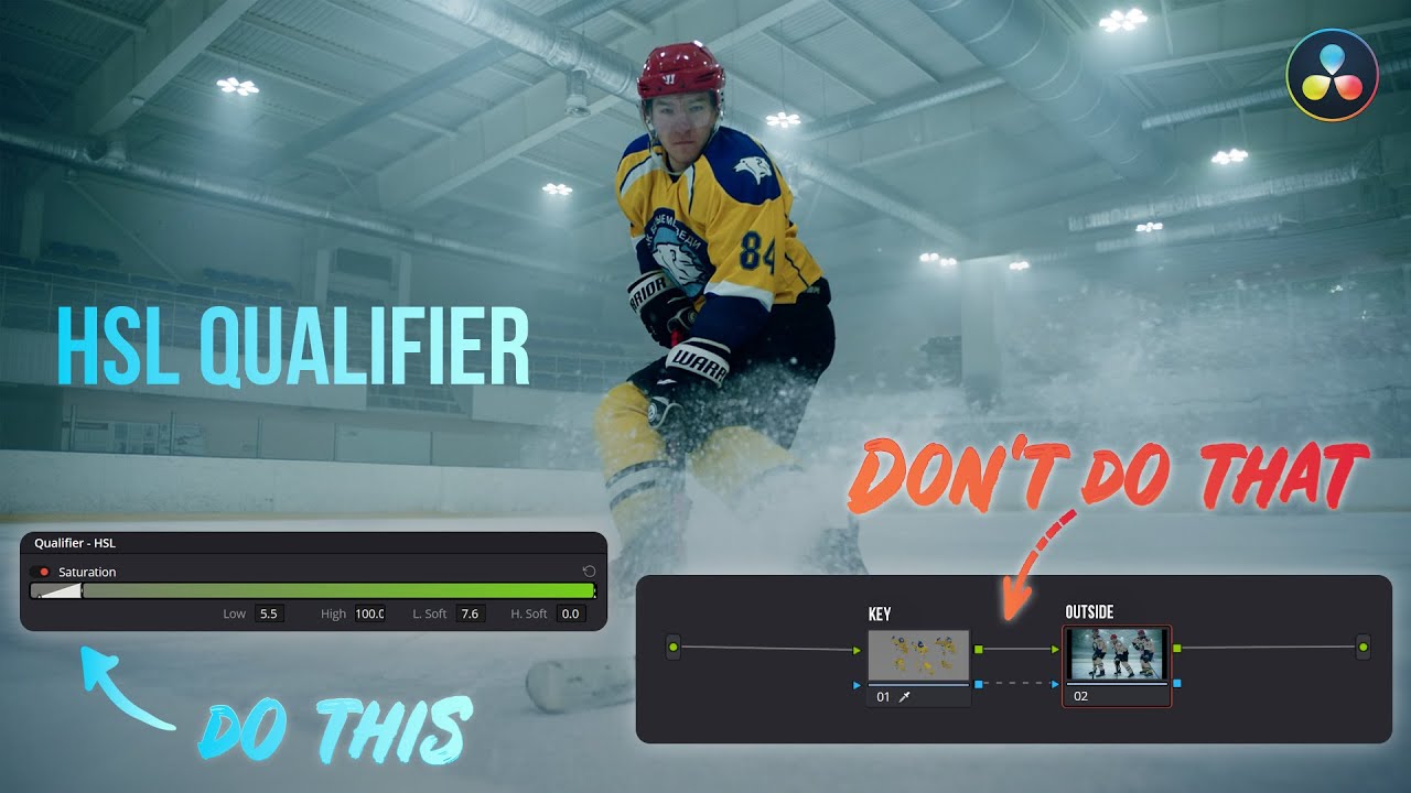 Полное руководство о том, как (и как не следует) использовать HSL Qualifier в DaVinci Resolve
